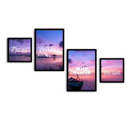 Wallity Cuadro Decorativo Enmarcado 4PSCT-15 Multicolor